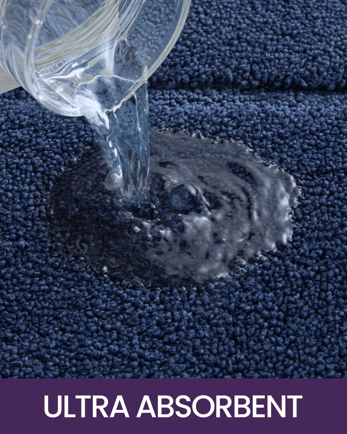 Dexi Bathroom Rug Mat 43X24, Ultra Soft Absorbent Mats, Non Slip Washable Shower Floor Rugs, Quick Dry Microfiber Bathmat For Tu